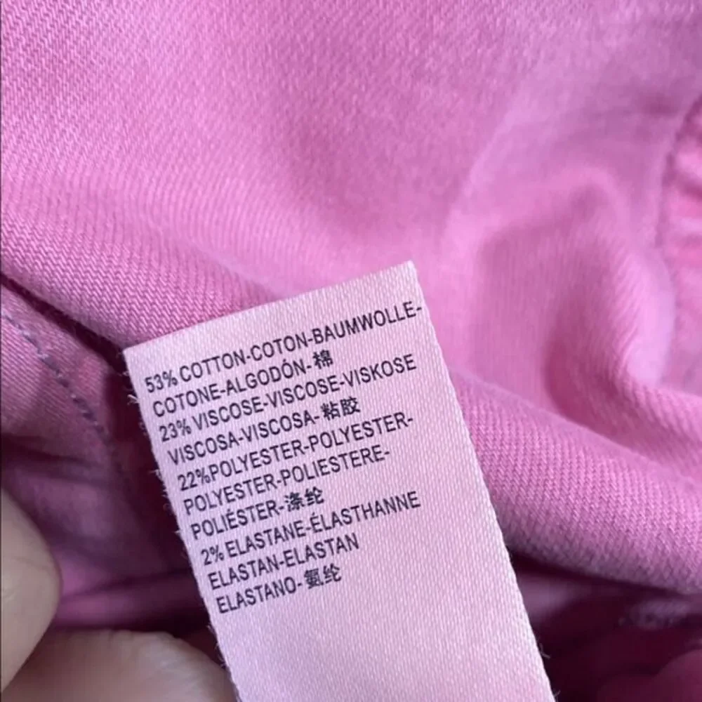 Free People Pink Seamed Mini Skirt‎ Size 4 Cotton Blend Bodycon - Picture 10 of 10